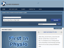 Tablet Screenshot of directory.thesportsphysiotherapist.com